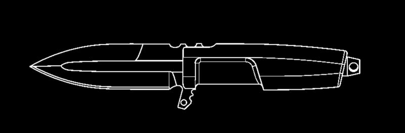 Extrema Ratio 意大极端武力CONTACT C.HCS  联络者战术直刀 卡其色